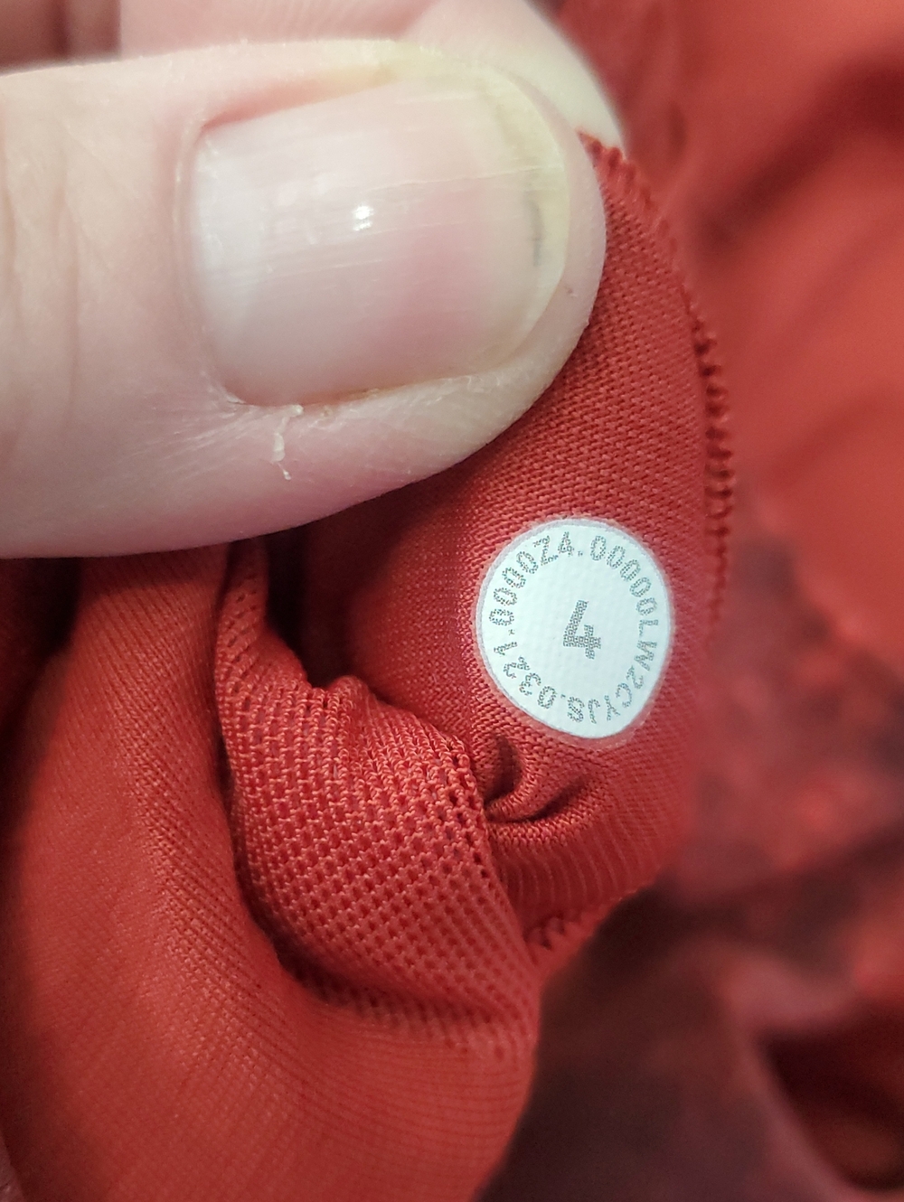 Lululemon Wunder Train Longline Bra Crunch Warm Coral Size 4 - Picture 3 of 3